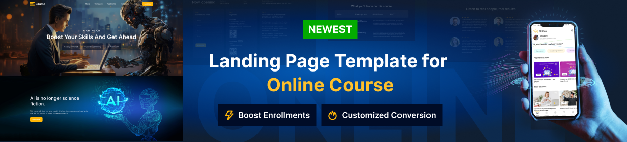 Landing Page For Online Course