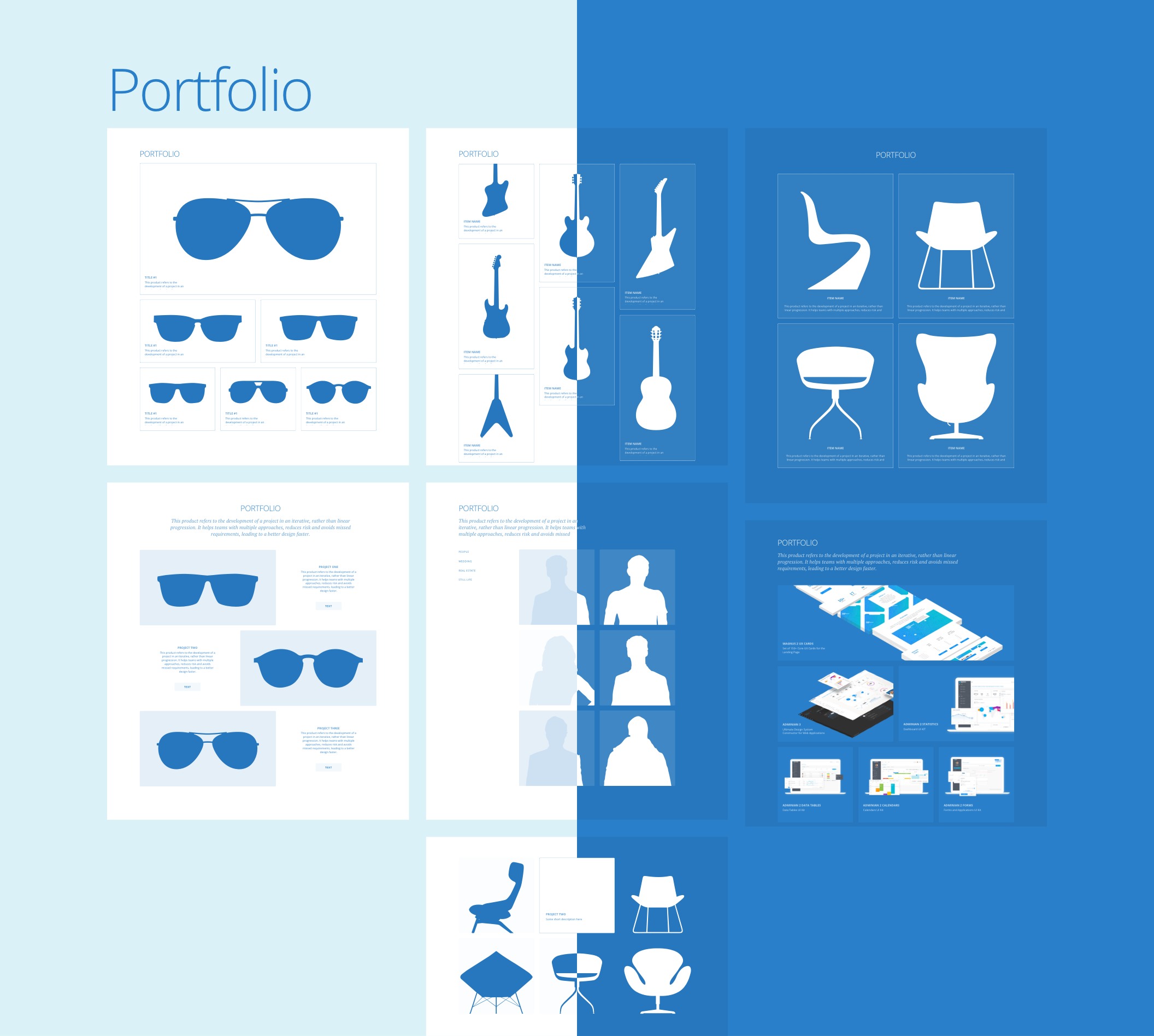 Protogonist 4 Wireframe Kit – Ultimate Wireframe Kit for your next Landing Page - 12