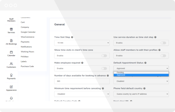 appointment booking process