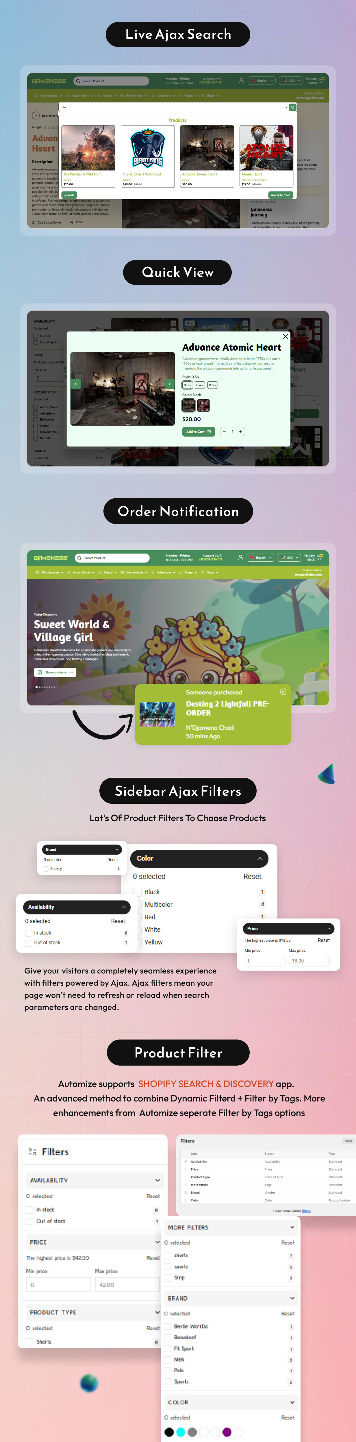 Gameness - Multipurpose Gaming Shopify 2.0 Store - 11