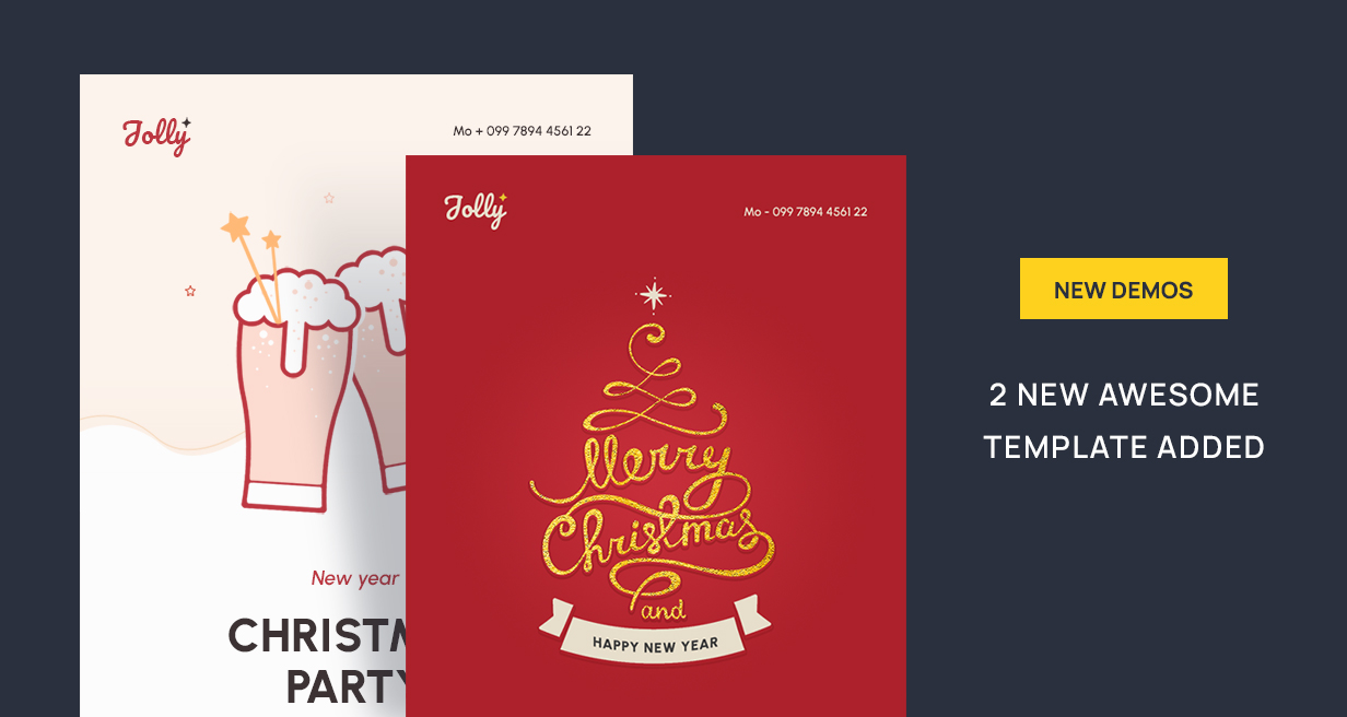 Jolly - The Christmas & New year responsive email template + Online Builder - 2