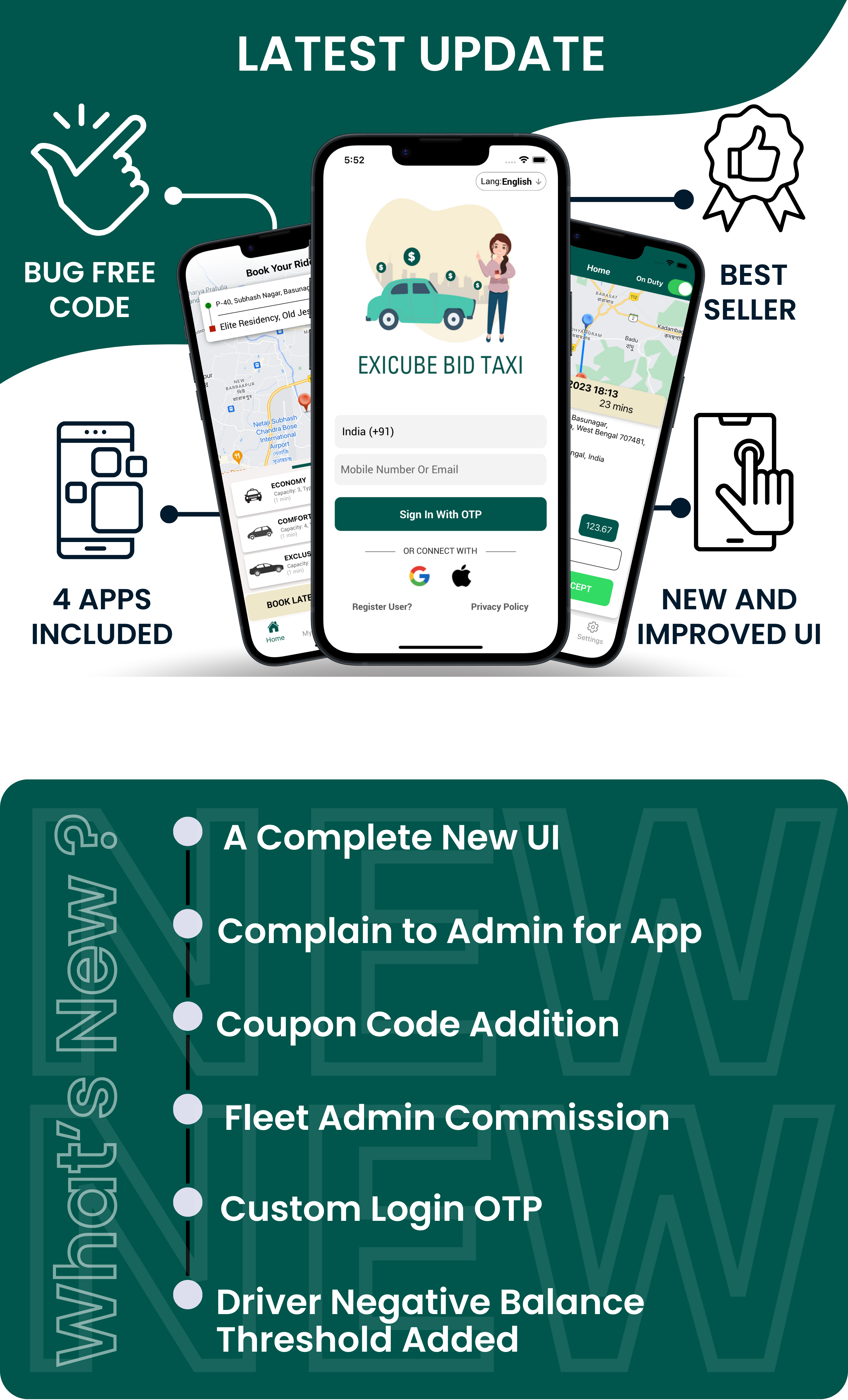 Exicube Bid Taxi App - 1