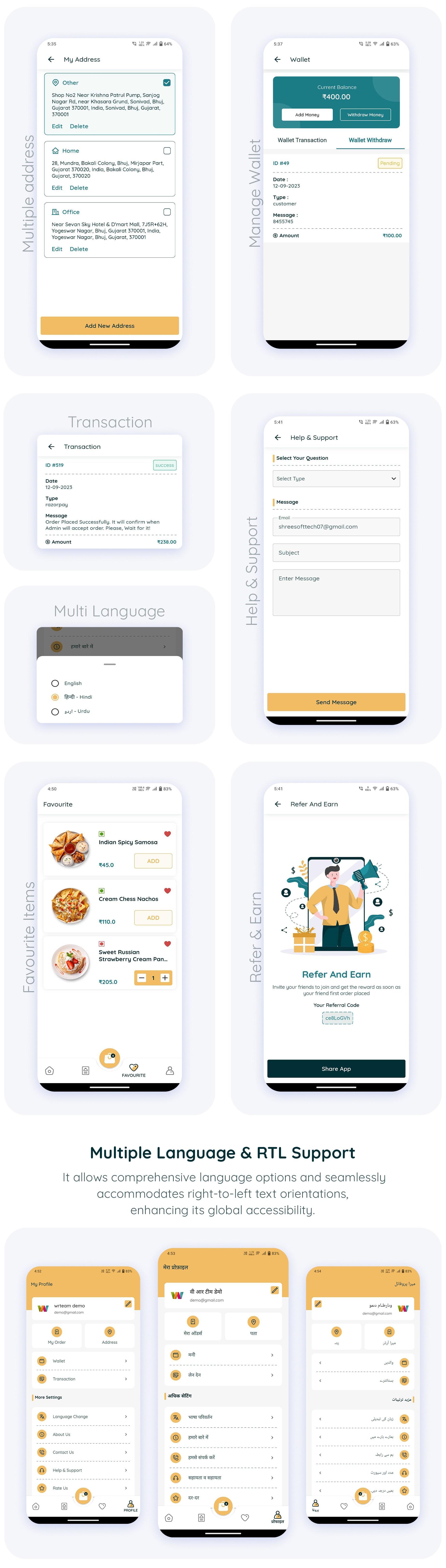 eRestro - Single Vendor Restaurant Flutter App | Food Ordering App with Admin Panel | Web Version - 29