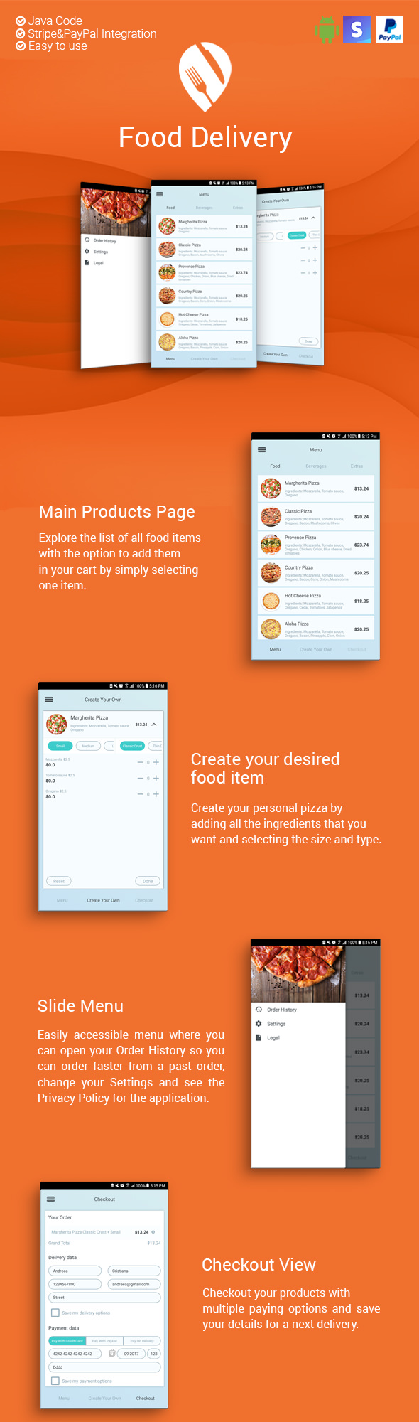 Food Delivery - Android App - 1