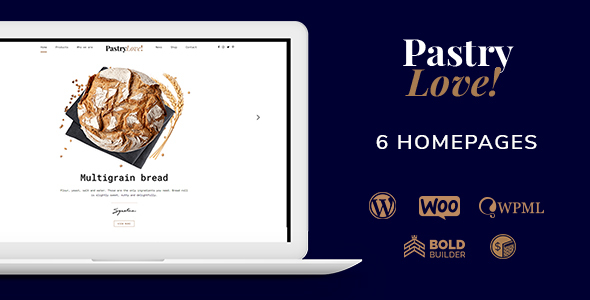 Pastry Love - Bakery and Patisserie WordPress Theme