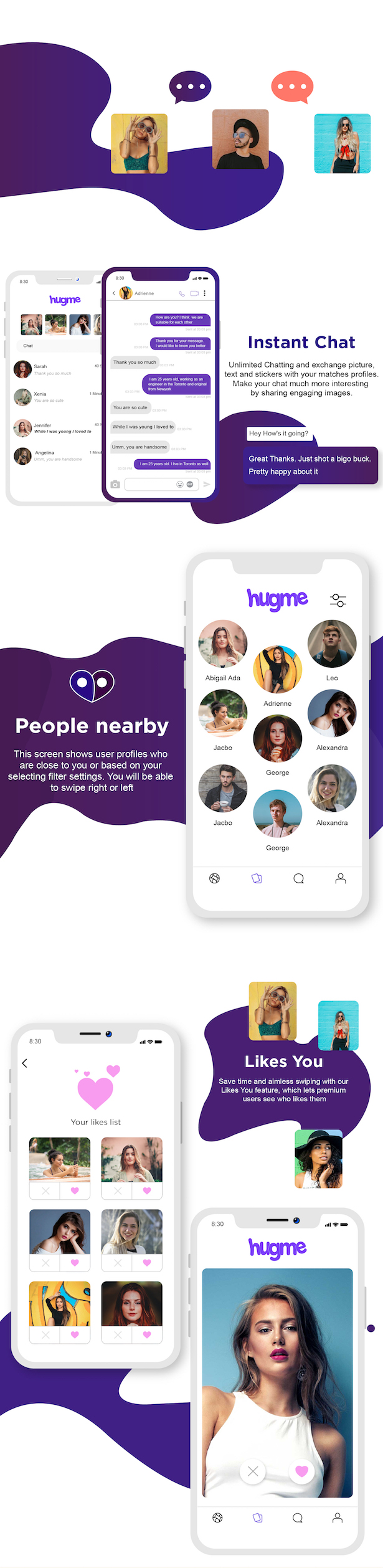 Hugme - Android Native Dating App with Audio Video Calls and Live Streaming - 7