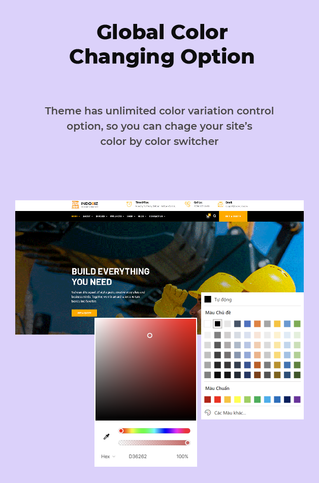 Global Colors Option Available