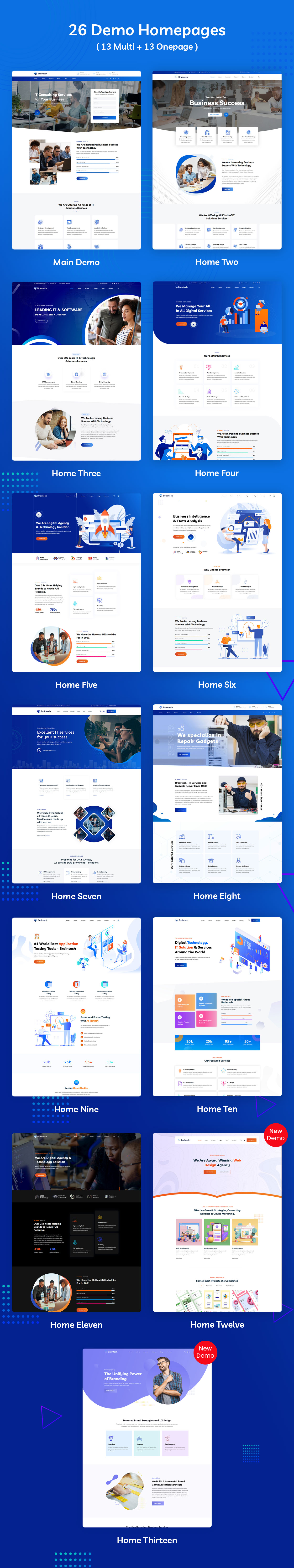 Braintech - Technology & IT Solutions WordPress Theme  