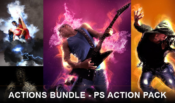 Actions bundle Photoshop action pack