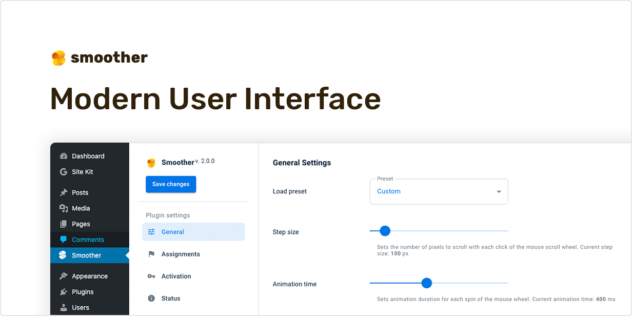 Modern User Interface