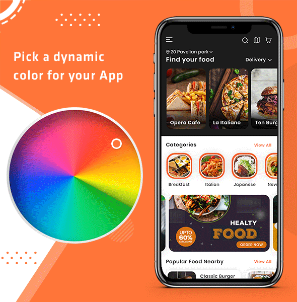 Foodie | UberEats Clone | Food Delivery App | Multiple Restaurant Food Delivery Flutter App - 5