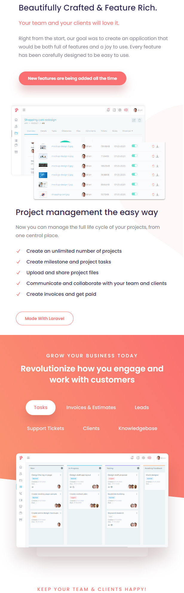 Grow CRM SaaS - Laravel Project Management - Multitenancy - 6