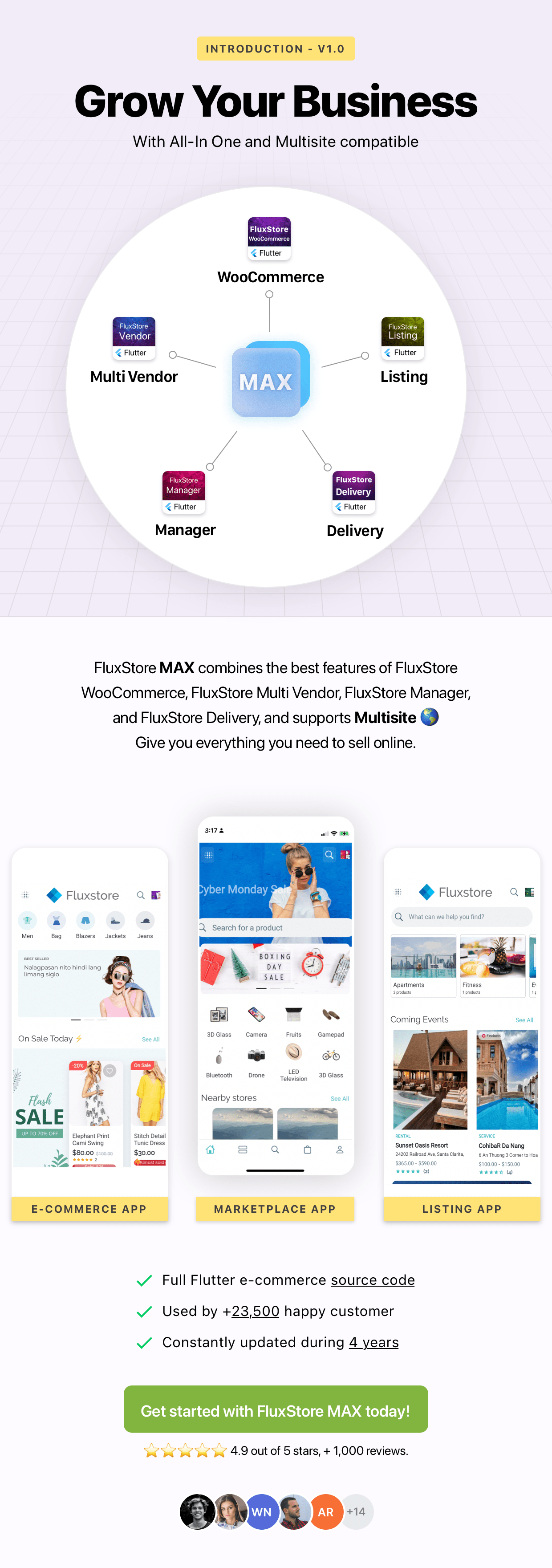 FluxStore MAX - The All-in-One and Multisite E-Commerce Flutter App for Businesses of All Sizes - 1