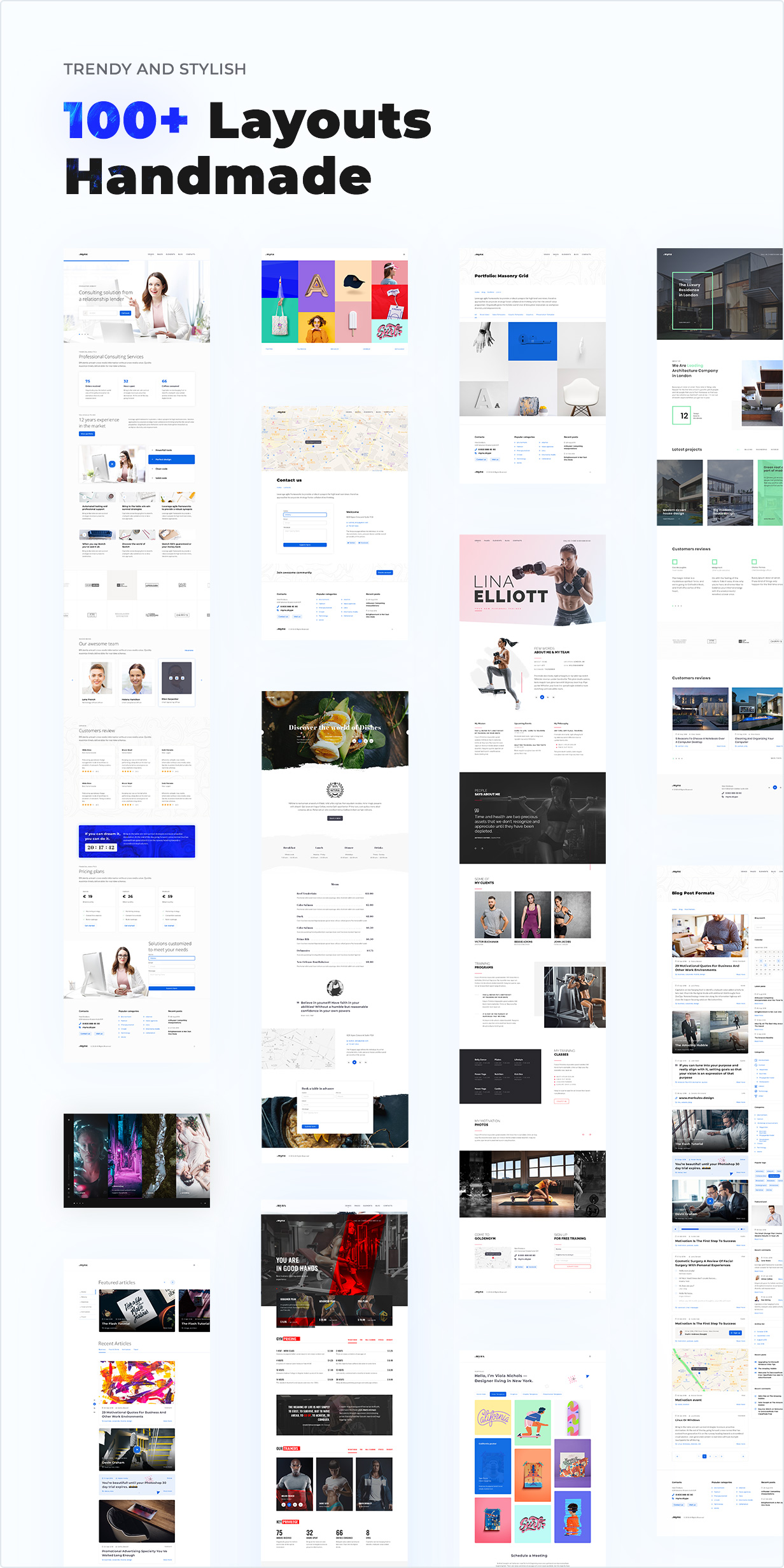 Every pixel is perfect on 100+ unique layouts