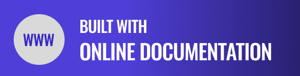 Built with online documentation