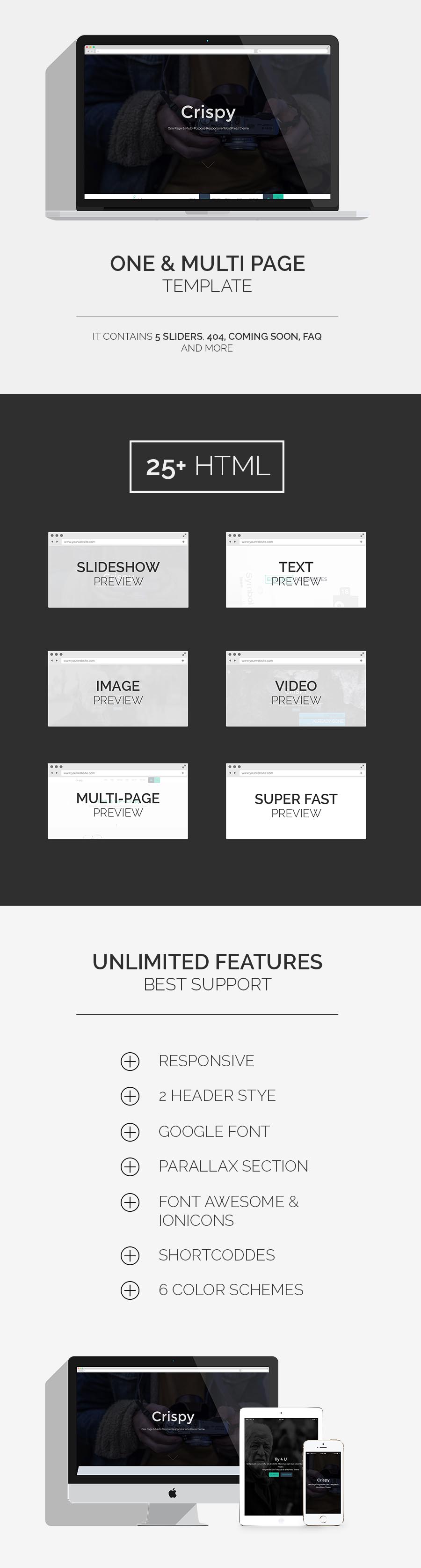Crispy | One & Multi Page  HTML - 4