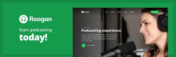 Megaphone - Audio Podcast WordPress Theme