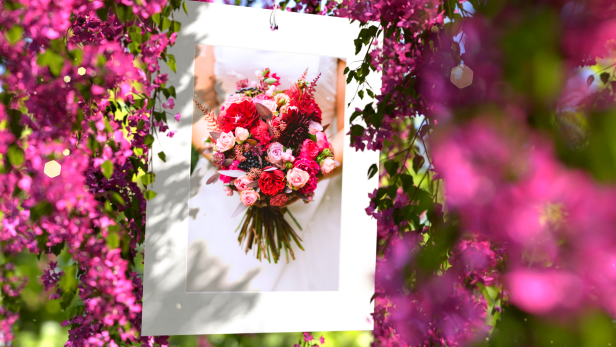 Pink Flowers Wedding Slideshow - 6