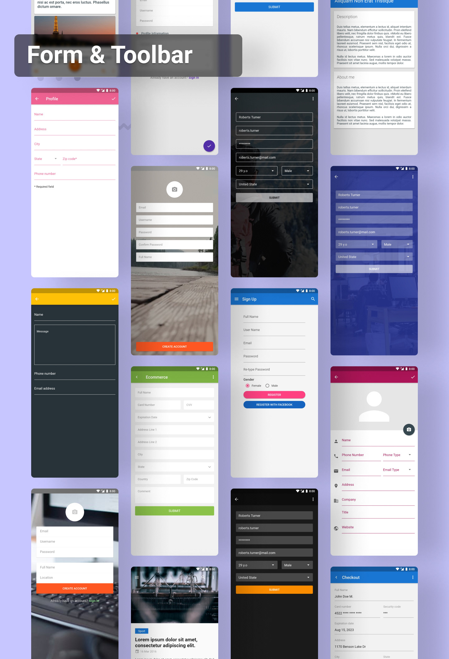 Flutter Material Design UI 2.4 – MaterialX Flutter – Buy Apps, Themes ...