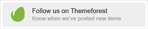 Follow us on Themeforest