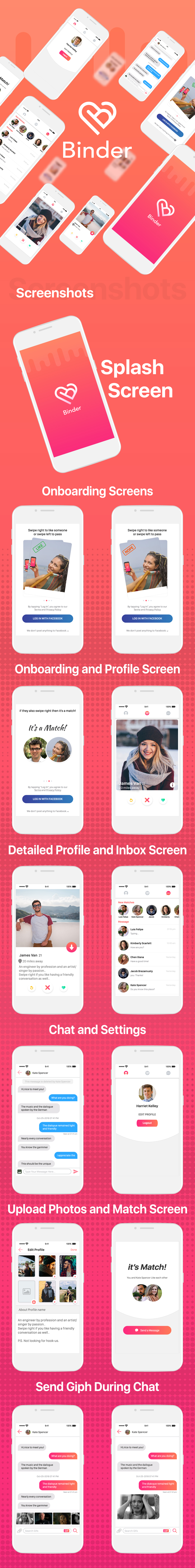 Binder - Dating clone App with admin panel - iOS - 5