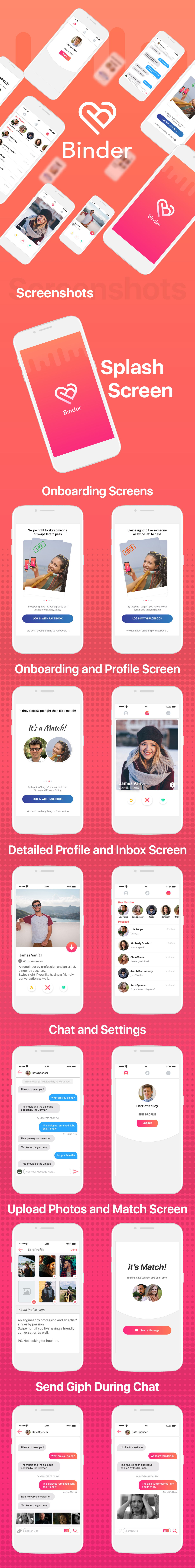 Binder - Dating clone App with admin panel - iOS - 6