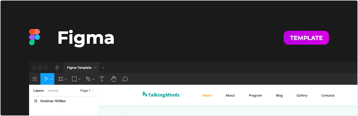 Talking Minds – Psychotherapist Template for Figma