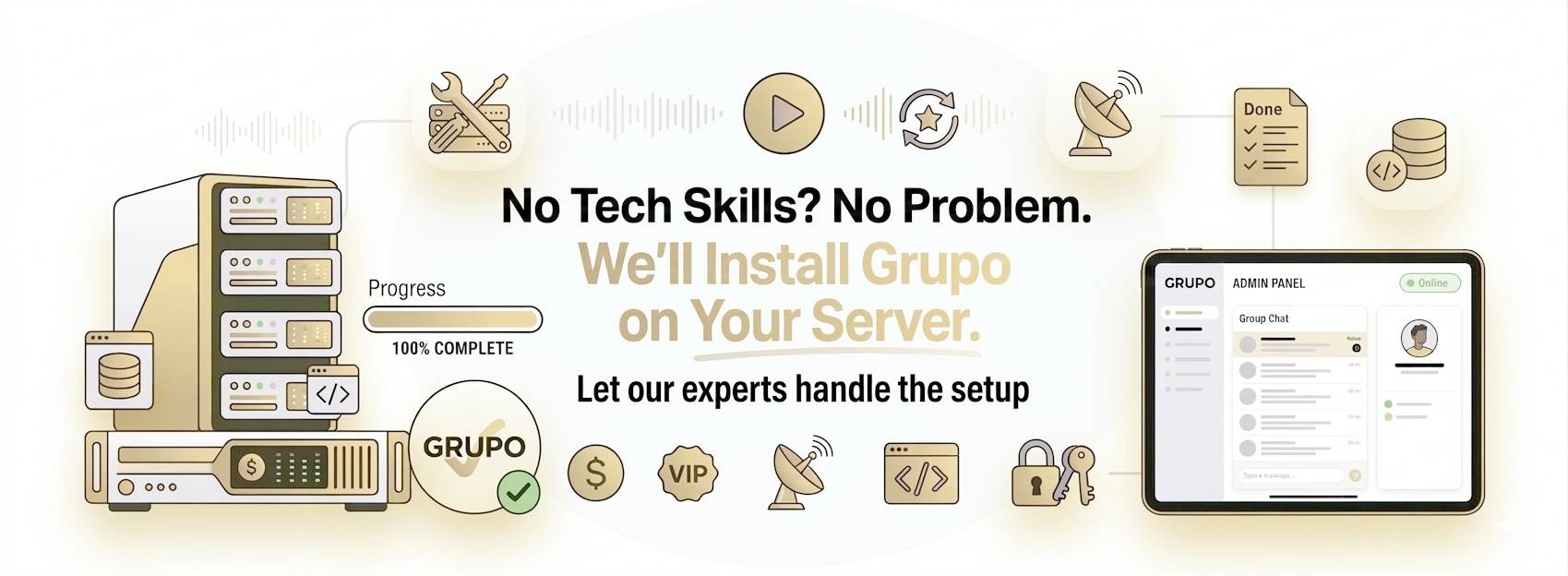 Grupo Chat Pro – advanced chat system with real-time messaging, group & private chat, video/audio calls, AI-powered moderation, and cloud storage support.