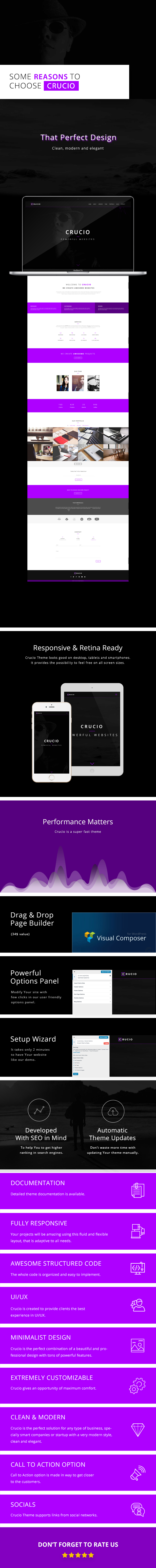 Crucio - Responsive One Page WordPress Theme