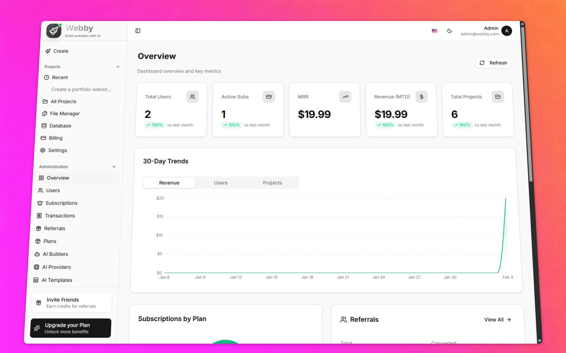 Webby – AI-Powered No-Code Website Builder SaaS Platform - 5