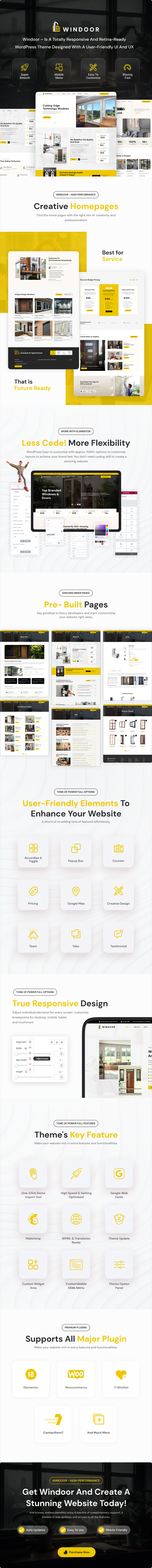 Windoor - Doors & Windows Company WordPress Theme - 1