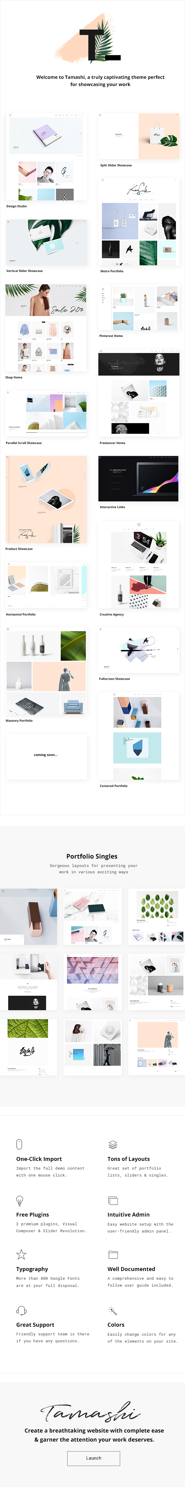 Tamashi - Portfolio Theme - 1