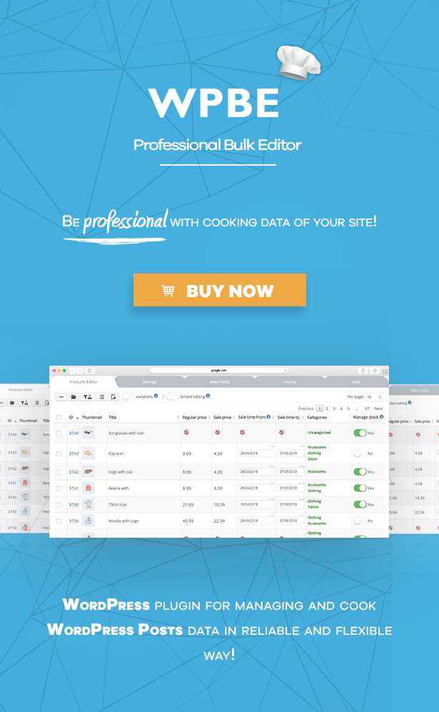 WOLF - WordPress Posts Bulk Editor and Manager Professional