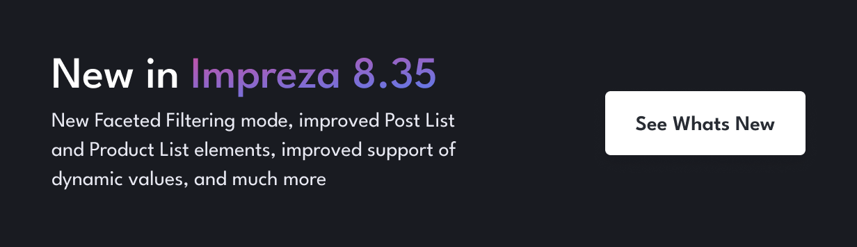 New in Impreza
