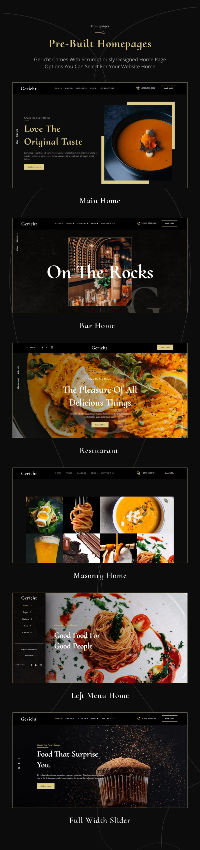 Gericht - Restaurant WordPress Theme - 3