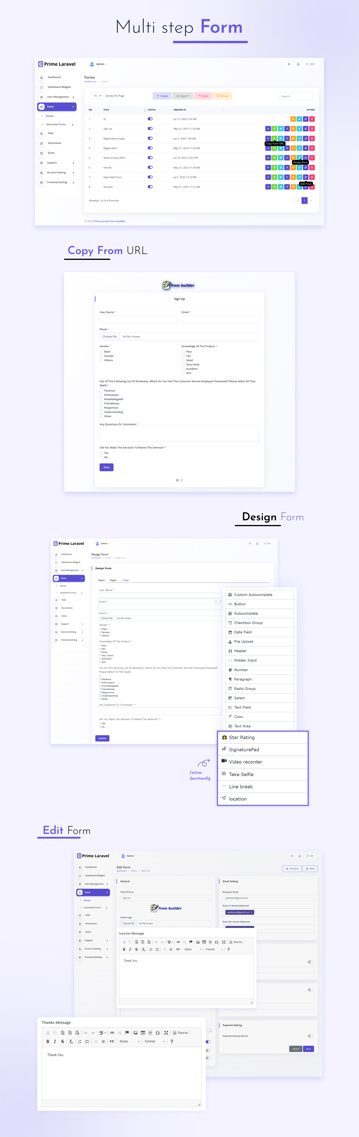 Prime Laravel - Form Builder & Poll Management System - 6