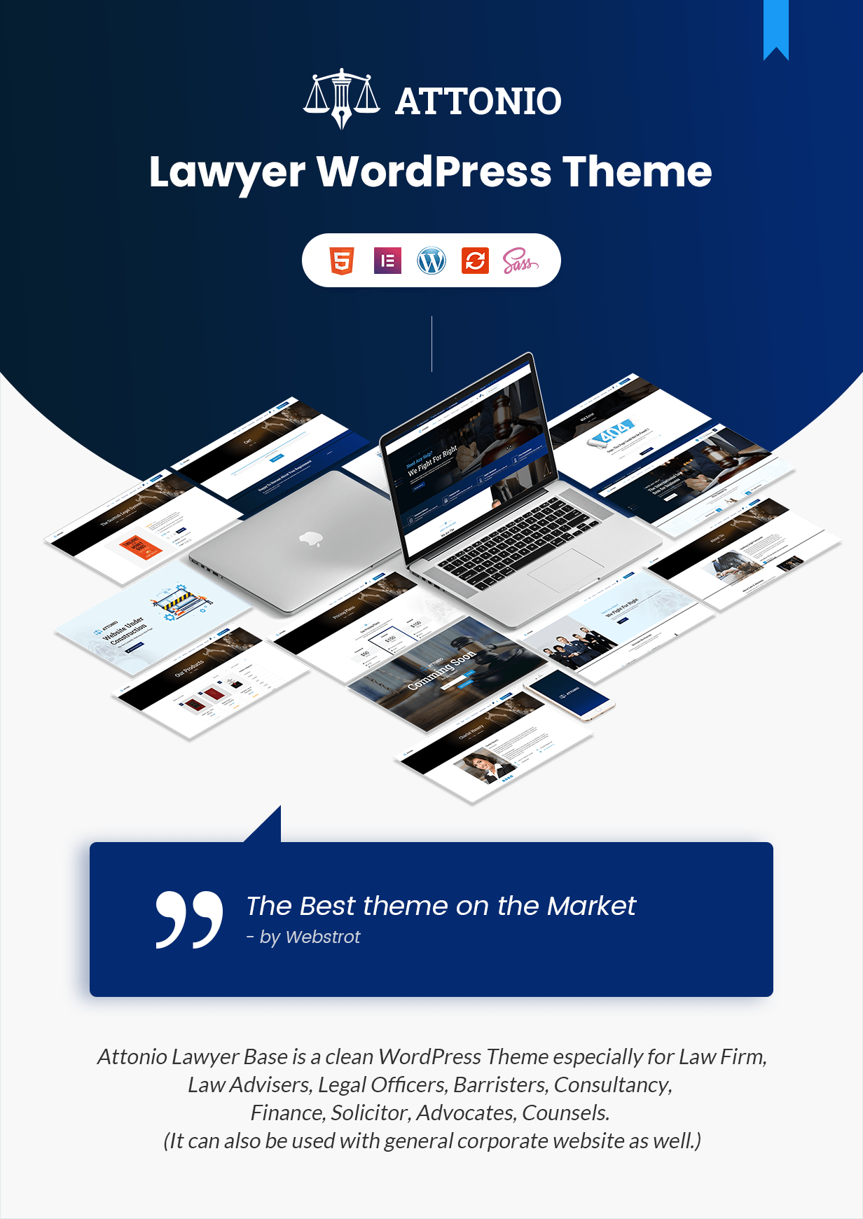 Attonio | Lawyer and CA Elementor WordPress Theme - 2