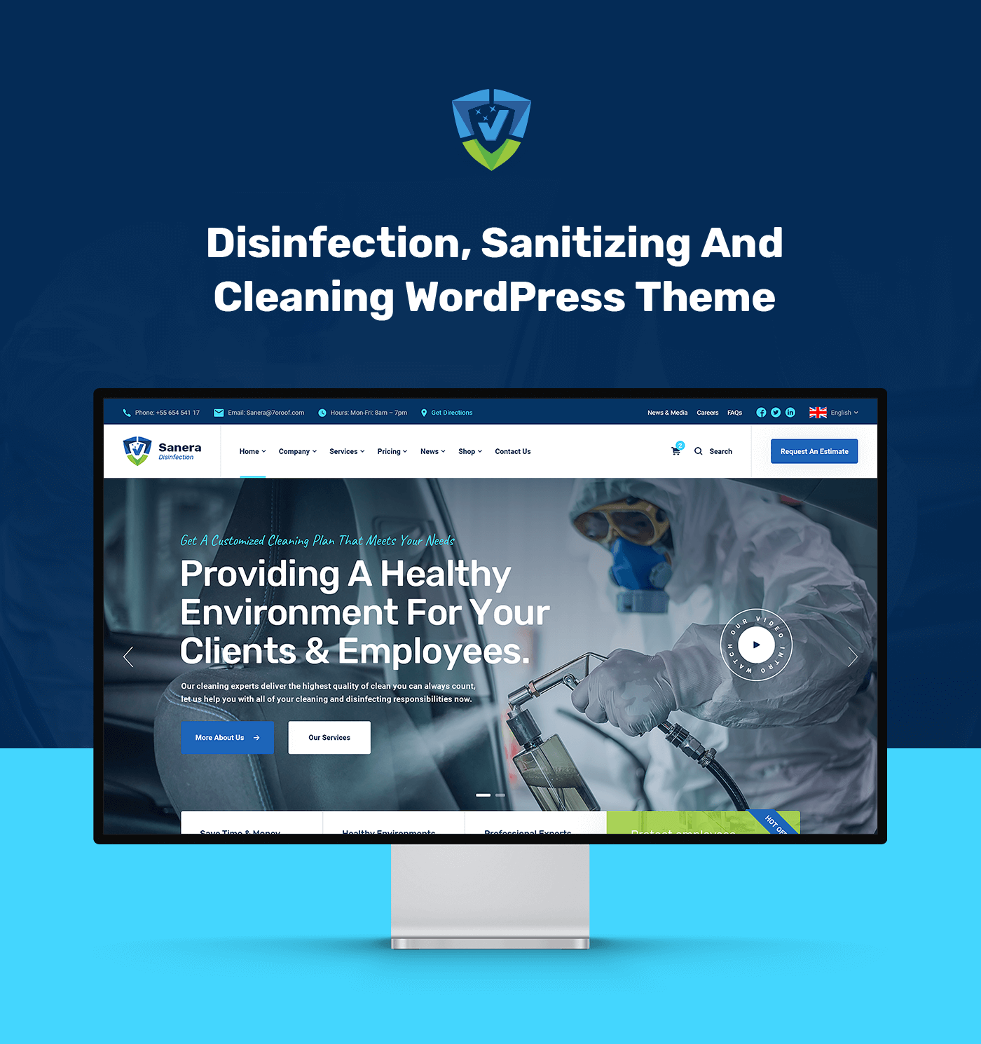 Sanera - Sanitizing And Cleaning Services WordPress Theme - 5