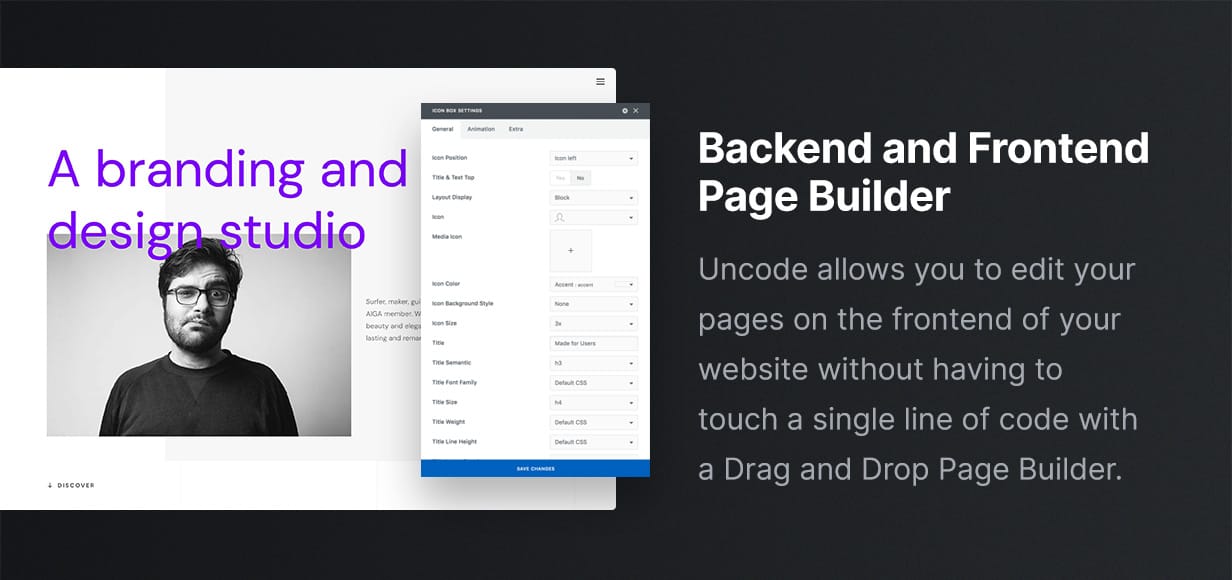 Uncode - Yaratıcı Çoklu Kullanım ve WooCommerce WordPress Teması - Sayfa Oluşturucu
