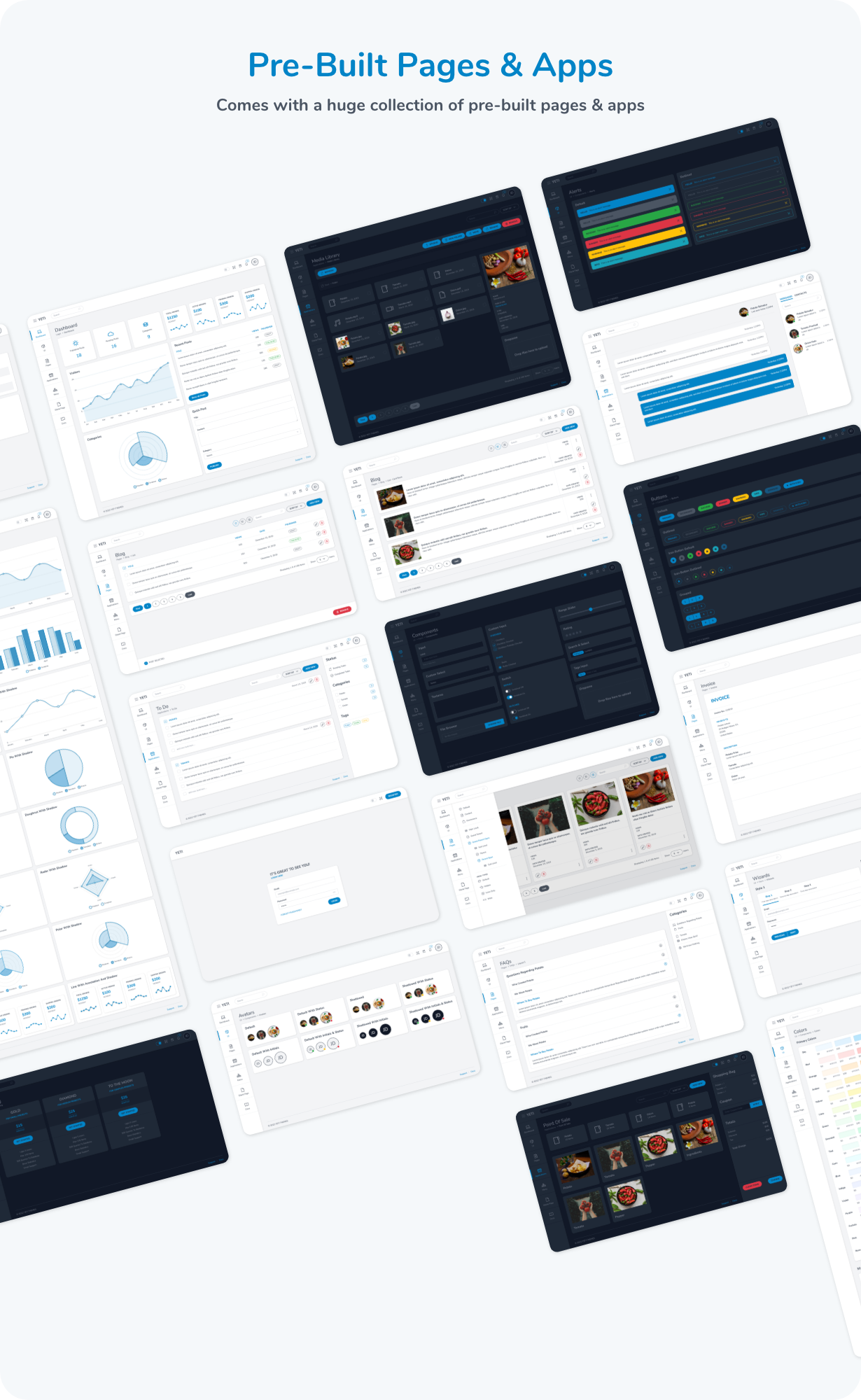 Yeti - Pre-Built Apps & Pages