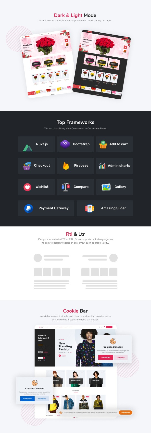 Voxo Multipurpose Ecommerce VUE Template