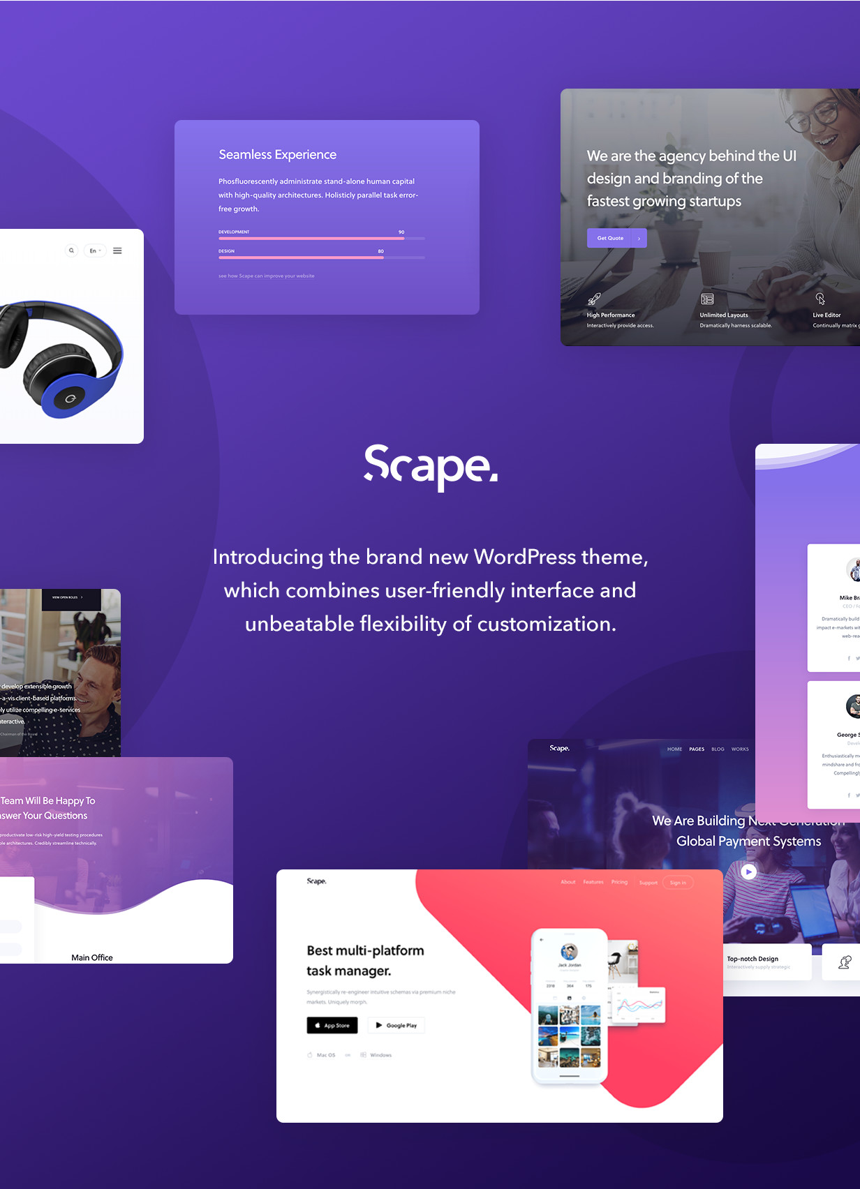 Scape - Multipurpose WordPress theme by Whitebox-Studio | ThemeForest