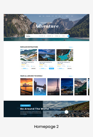 Creative Travel Booking HTML Template - PortKey