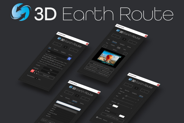 3D地球旅游路线动画-VIDEOHIVE – 3D EARTH ROUTE – 35521921