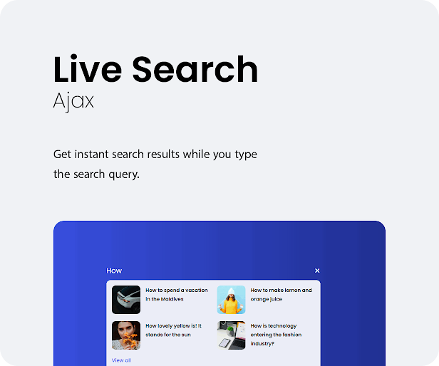 Deepr - Live Search