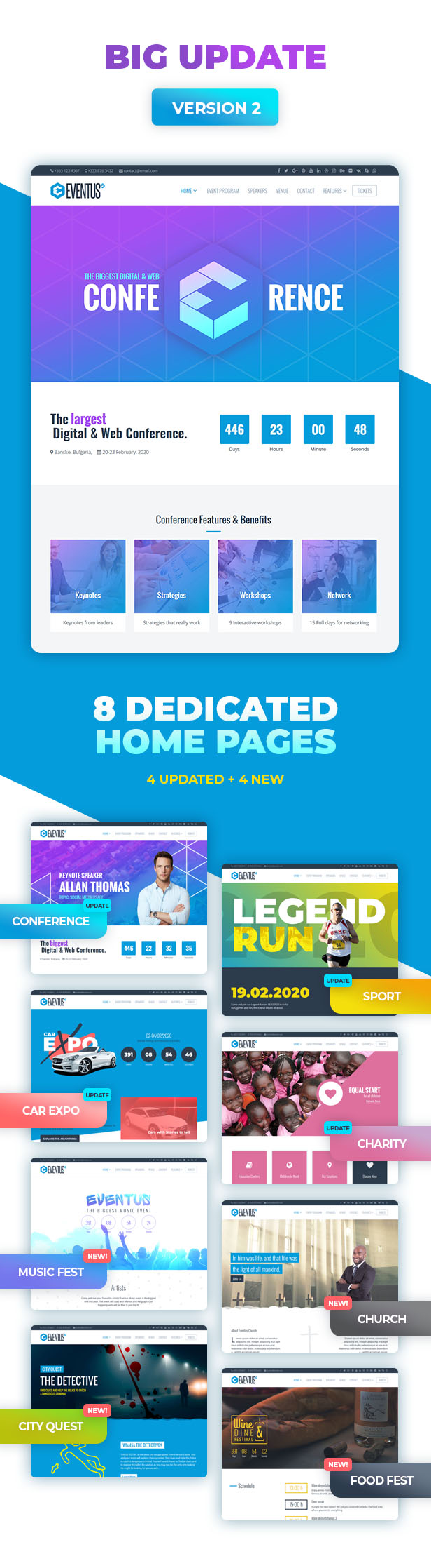 Eventus - Responsive Event Joomla Template - 1