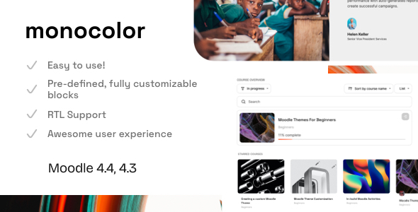 Monocolor - Moodle Theme