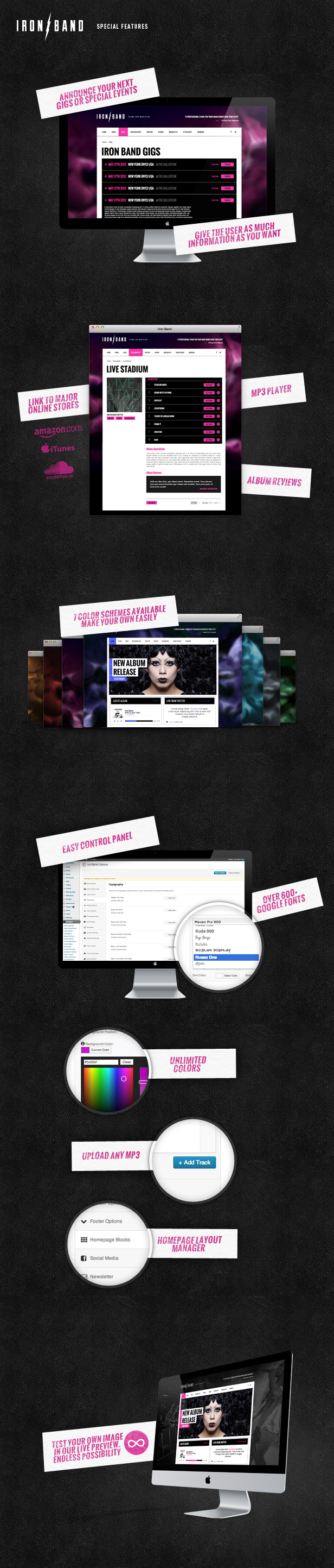 IronBand - Music Band & DJ Wordpress theme premium