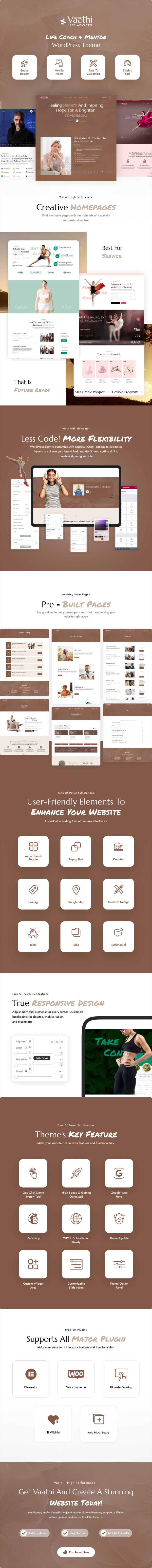 Vaathi - Business, Life Coach WordPress Theme - 1