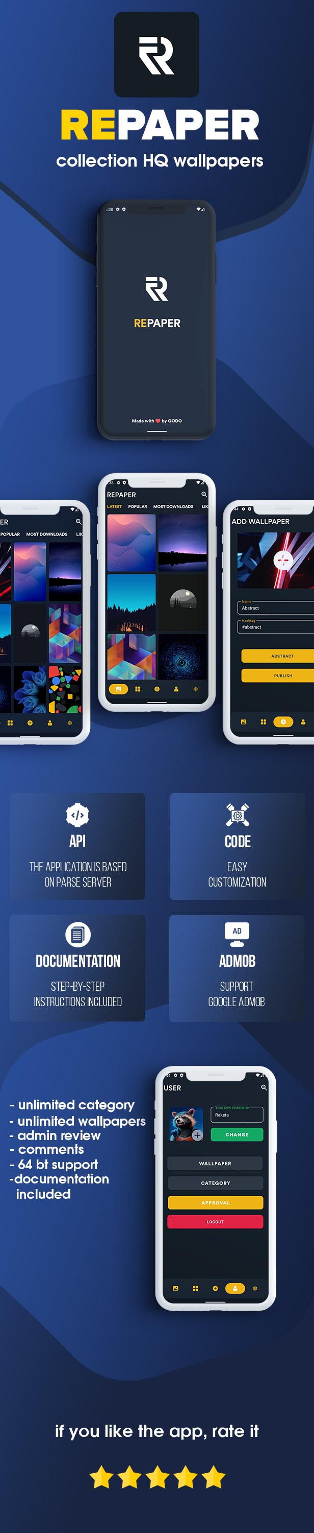 REPAPER - HQ Wallpaper for android - 1